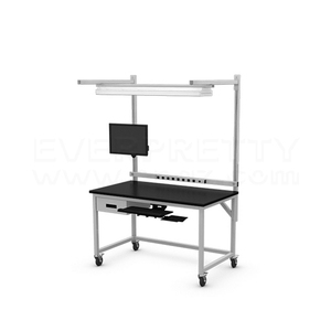 Labor möbel China Hersteller Lab Workbench Computer tisch mit Schubladen beleuchtung für Schul labor - Product Image 3