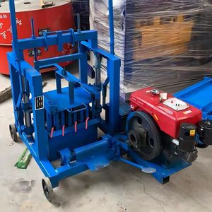 Máquina semiautomática para fabricar bloques huecos con motor diésel pequeño, fabricante móvil de ladrillos de hormigón con componentes de núcleo de Motor de rodamiento - Product Image 4