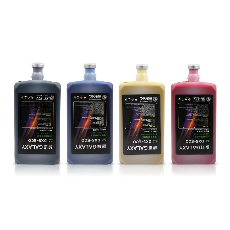 Ocbestjet 1000 ML/botella 4 colores Eco solvente tinta DX5 tinta de impresora a base de aceite para impresora Epson DX5 DX7