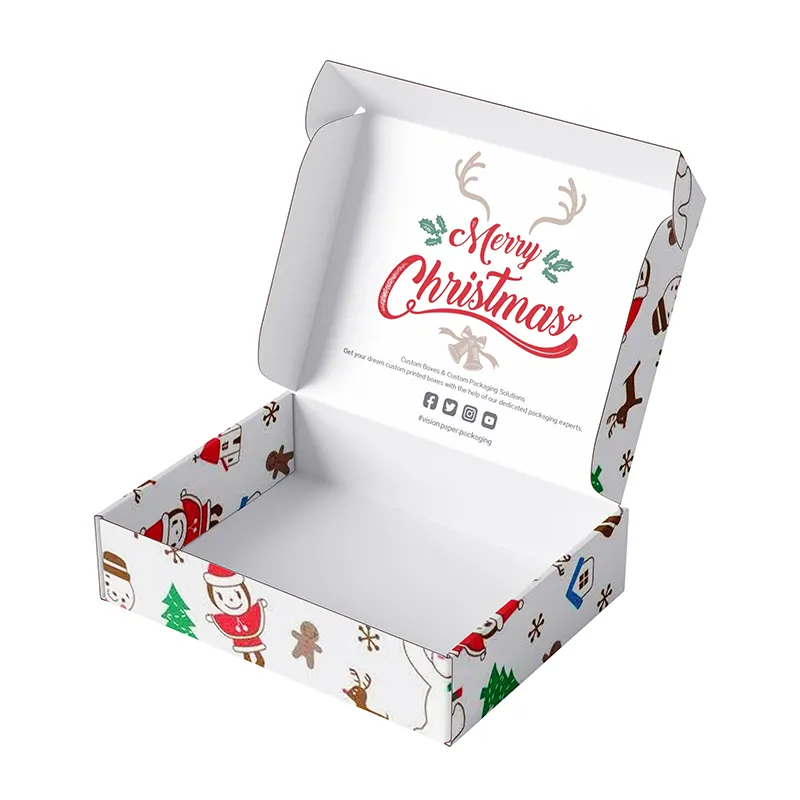 Caja vacía para regalos de Navidad, venta al por mayor, para Pizza, dulces, comida