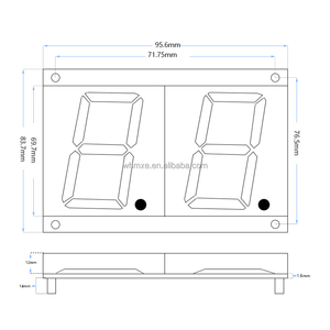 Colore bianco LED-595-232 tubo digitale a 2 Bit 595 unità statica modulo Display digitale tubo da 2.3 pollici modulo tubo digitale Led
