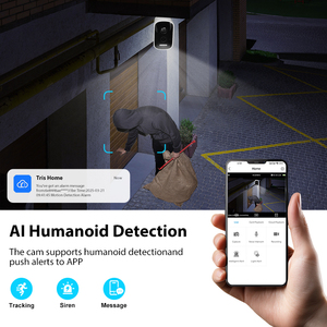 กล้องแบตเตอรี่อัจฉริยะ3MP/5MP IP66กลางคืนกล้องรักษาความปลอดภัยกลางแจ้งไร้สาย WiFi - Product Image 4