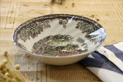 Gray salad bowl