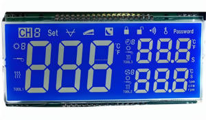Pantalla LCD personalizada Pantalla táctil LCD de 7 segmentos Pantalla LCD personalizada para temperatura y humedad