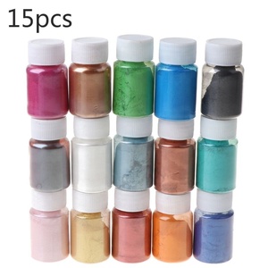 Epoksi mumlar ve sabunlar için kaplama ve vernikleme için kozmetik renk mika inci mürekkep Pigment seti - Product Image 4