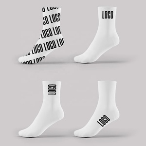 % 100% organik pamuk spor özel Logo tasarım çorap Unisex kadın erkek nakış özel çorap - Product Image 1