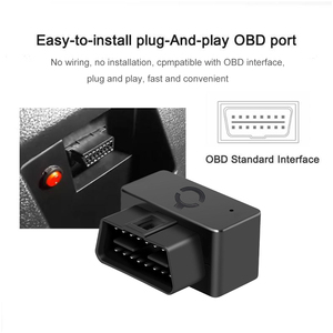 Dispositivo de seguimiento GPS para vehículos con interfaz OBD de fácil instalación con sistema de seguimiento GPS basado en Web Plataforma gratuita Aplicación Android IOS