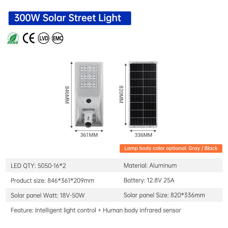 gray Lamp Power 12.8V 300W