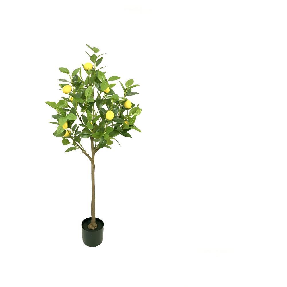 Árbol de limón artificial de un solo tallo de 120 cm tipo 1