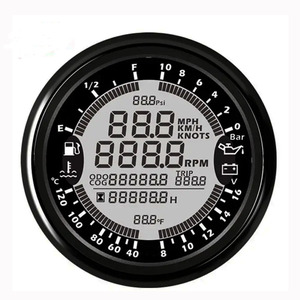 Monitor multifunción para salpicadero de coche, 12V, 6 medidores, velocidad, RPM, temperatura del combustible, presión de aceite, voltímetro GPS - Product Image 2