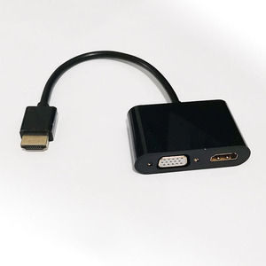 Vision HDMl Macho Entrada HDMl Hembra + VGA Hembra Salida Convertidor de Audio - Product Image 1
