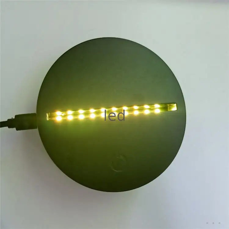 주문 투명한 아크릴 유니콘 3D 밤 빛 세륨에 의하여 증명서를 주는 LED 테이블 책상 환상 램프 금이 간 기초
