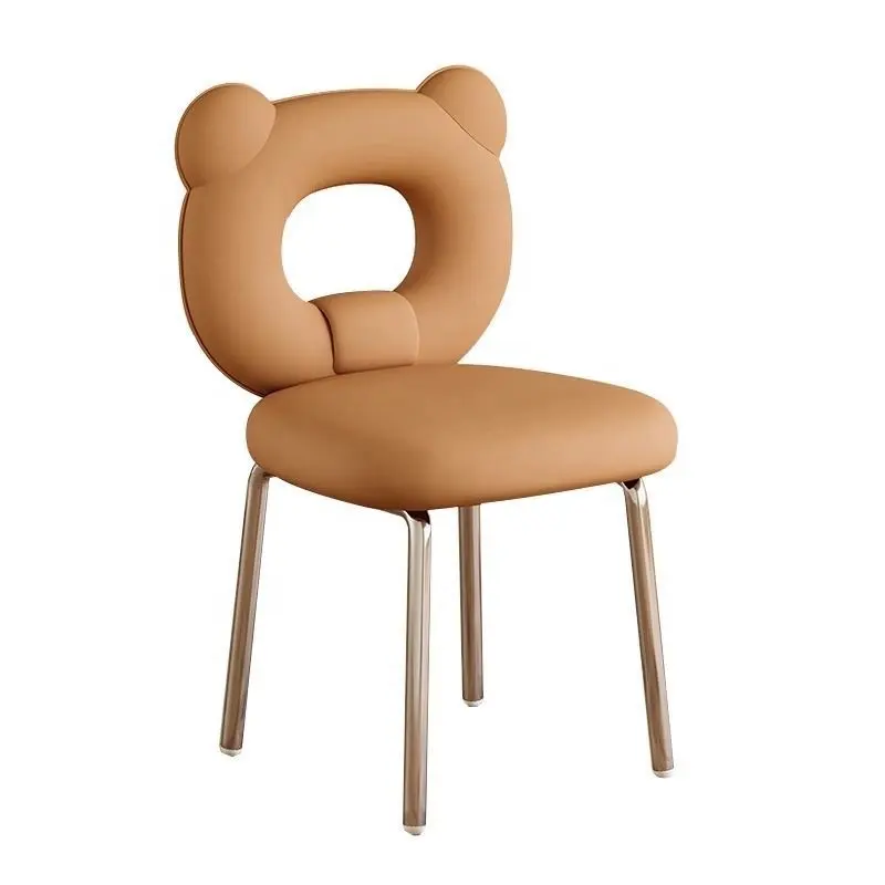 Fábrica Diretamente Vendas Nordic Designer Cream Style Maquiagem Cadeira Ins Light Luxury Bonnie Bear Dressing Chair