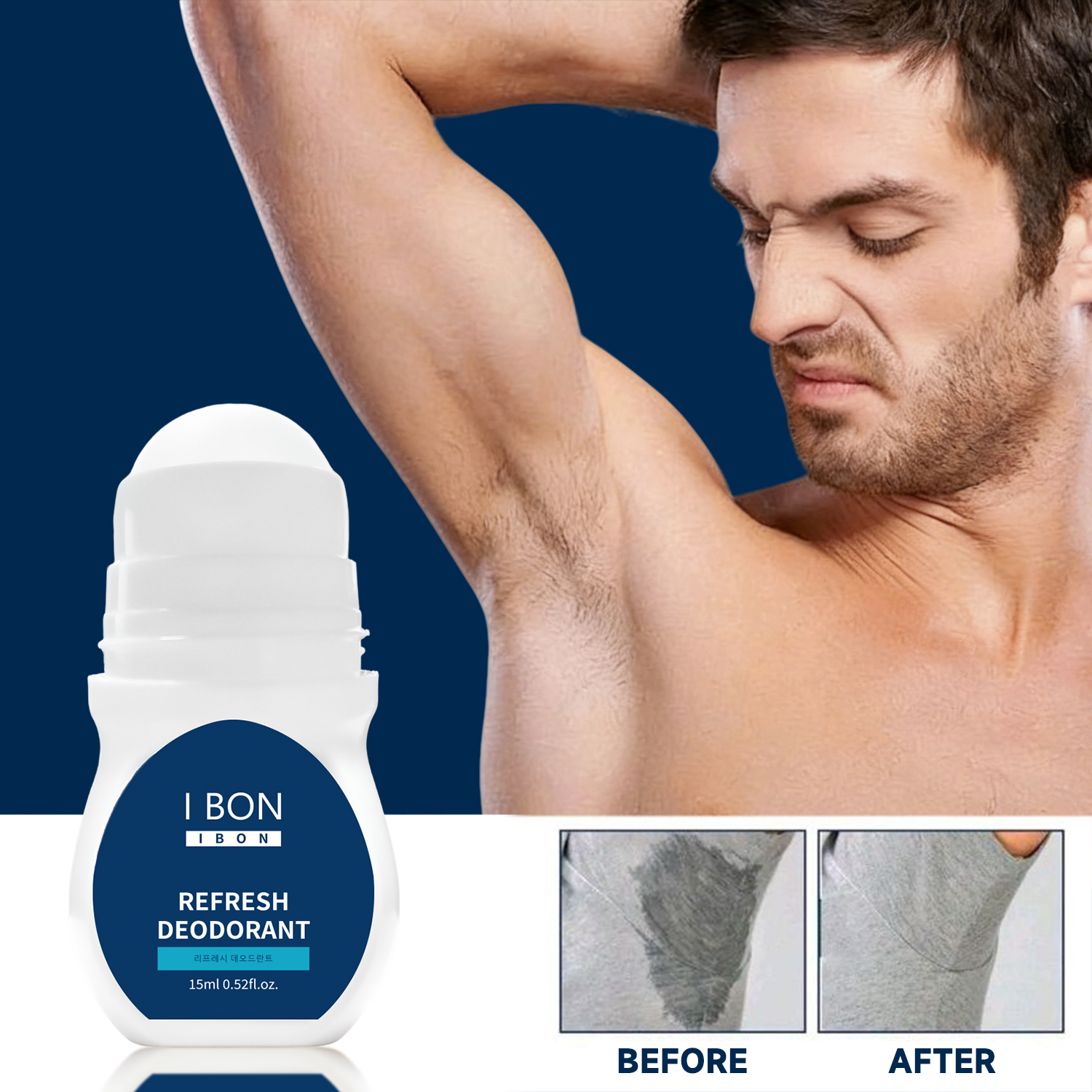 Déodorant Roll-On Minéral Naturel pour Homme 15ml