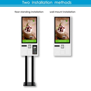 Macchina automatica per biglietti autoordinatrice montabile a parete Wifi da 32 pollici con POS e stampante per biglietti - Product Image 2