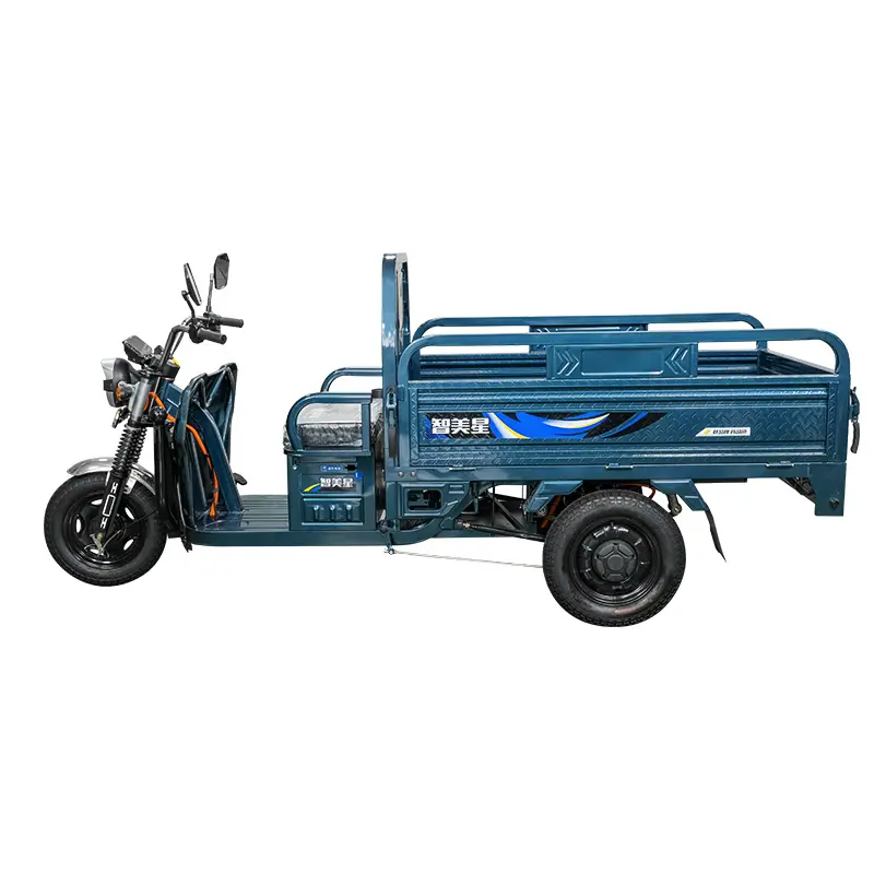 Triciclo elettrico a 3 ruote con consegna a tensione 48V moto a tre ruote con carrozzeria aperta ZMX-Fengdu per la vendita europea
