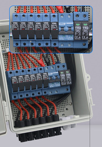 防水IP66PV6/16入力1出力1000V46ストリング15AABSソーラーPVアレイコンバイナーボックスDCブレーカー付きソーラーパネル - Product Image 3