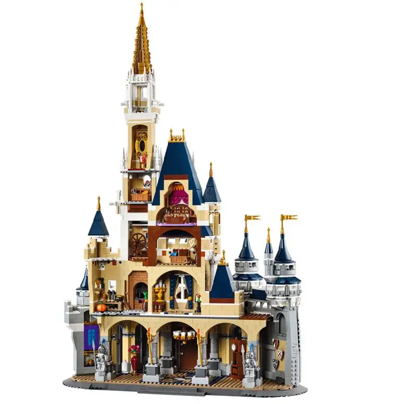 4080 PCS Princess Castle Modular Building Blocks Bricks Kids Toy Compatível 71040 16008 Christmas Birthday Gifts