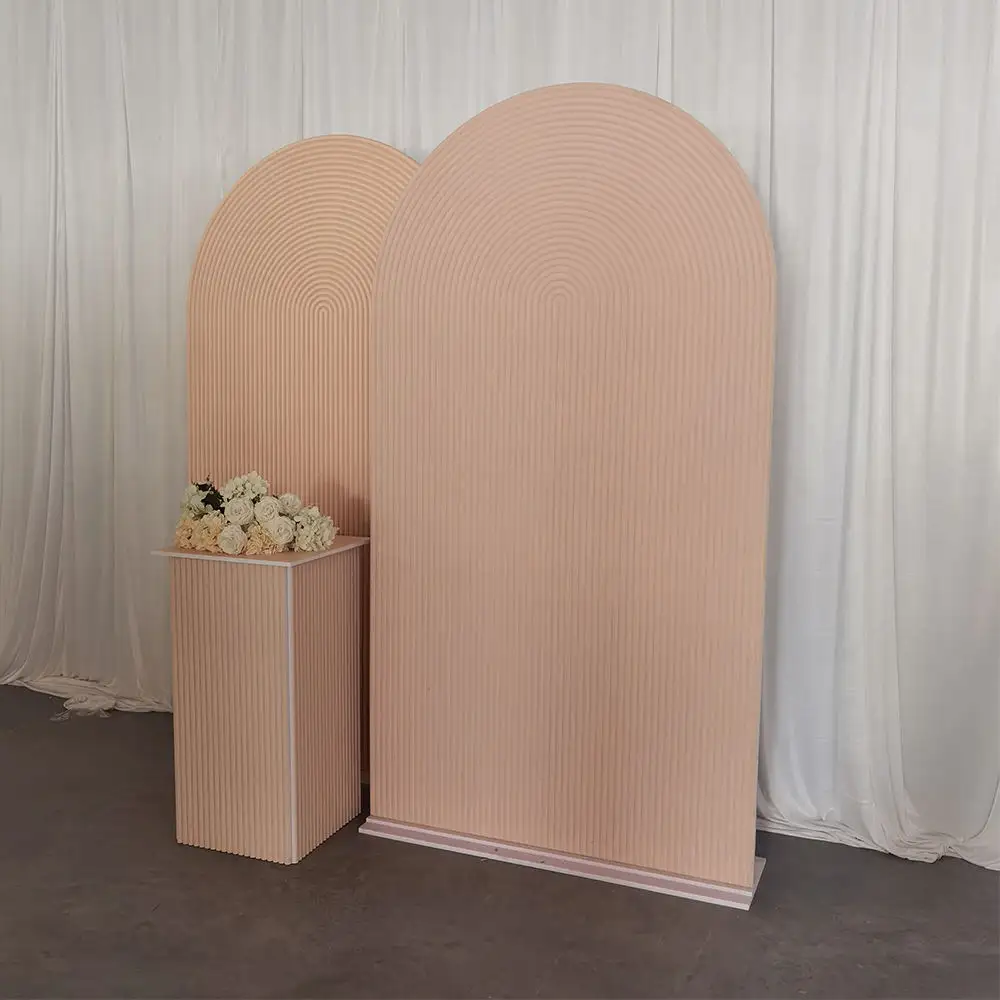 Hot Sale Customized PVC Backdrop Panel Acrylic Arch background Party Wedding Backdrop for Wedding Decorations