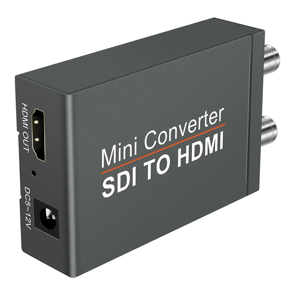 SDI เป็น HDMI แปลงอะแดปเตอร์ที่มี SDI ห่วง1080จุดเสียงวิดีโอแยกแปลงสำหรับกล้องโปรเจคเตอร์ SDI DCR