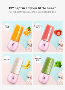 Akıllı modları ve bardaklar ile taşınabilir Mini meyve suyu mikseri paslanmaz çelik bıçak USB pil ev ve araba kullanımı için işletilen - Product Image 6