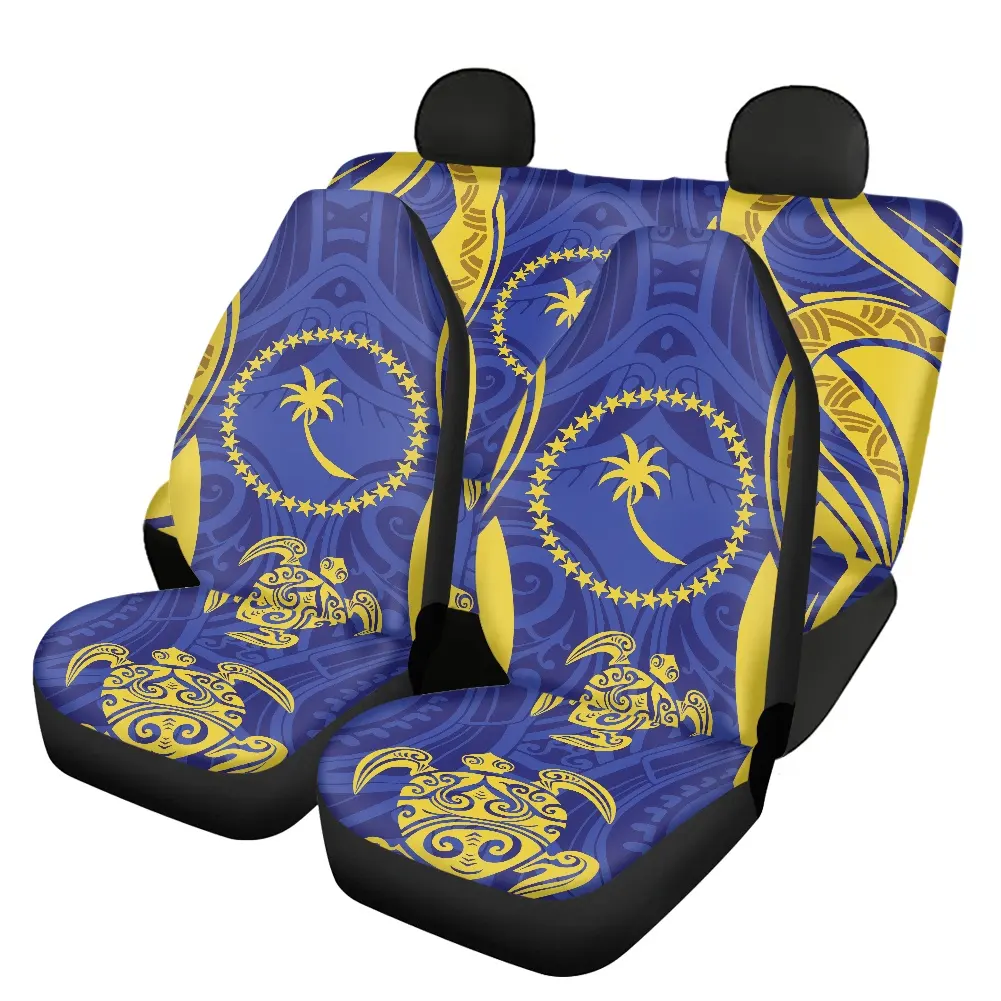 Funda de asiento de coche con diseño Tribal Chuuk, 5 fundas de asiento con estampado polinesiano de tortuga marina, nuevo