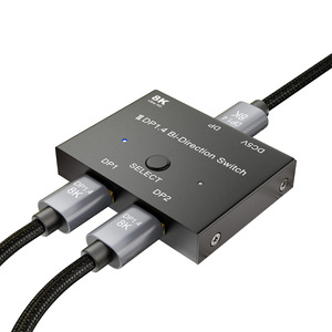 双方向スイッチスプリッタDisplayPort 1.4 1X2または2x1 DP 1.4 KVM 8K30Hz 4K144Hzマルチソースおよびディスプレイ用スイッチャー - Product Image 1