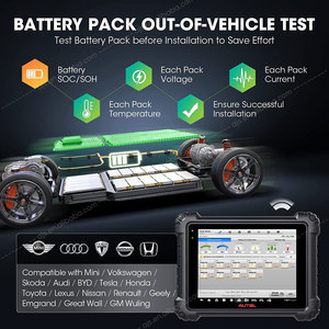 Autel MaxiSYS MS909EV Programación Codificación Sistema de alto voltaje Análisis de paquete de batería Herramienta de diagnóstico de escáner OBD2 automotriz