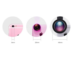 Yüksek kaliteli Zoom 0.45X 2 1 makro geniş açı cep telefonu kamera Lens - Product Image 4