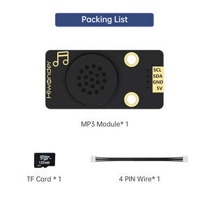 MP3-Modul Hiwonder Programming Music Player-Modul Unterstützung TF-Karte MP3 WAV-Decodierung