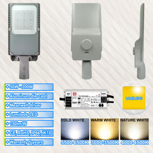 户外花园杆灯产品铸件<span class=keywords><strong>30</strong></span> 40 75 120瓦交流电源240伏桅杆泛光亮度可调臂路灯