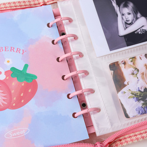 Transparent PVC Loose-leaf Zipper Binding Card <strong>Notebook</strong> - Product Image 6