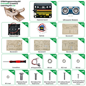 Keyes tudio Crocodile Creative Learning Starter Kit DlY STEM Programmier ausbildung Robot Kit mit Micro bit Mainboard