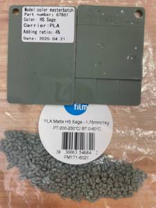 RongFeng Plastic Materials Factory Made PLA Matte Color Masterbatch Customized by <strong>Samples</strong> Multiple Colors Pantone RAL <strong>Codes</strong> - Product Image 5