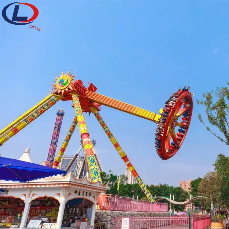 Fun Theme Park Attractions 8 12 16 24 30 Seats Big Pendulum Meteor Hammer Adults Amusement Rides