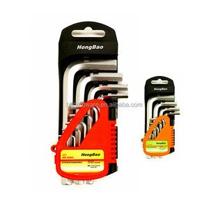 Fabrika 9 adet alyan anahtarı takımı farklı uzunlukta Hex tuşları kısa orta uzun ekstra uzun L şekli tipi altıgen anahtar küçük Allen anahtarı Set - Product Image 2