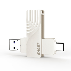 EAGET Pendrive ดิสก์หน่วยความจำโลหะความเร็วสูง,CF30 128GB PCBA & Type-C USB แฟลชไดรฟ์สำหรับคอมพิวเตอร์/โทรศัพท์ - Product Image 1