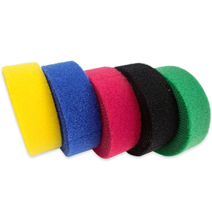1CM Wide <strong>Hook</strong> and <strong>Loop</strong> <strong>Tape</strong> Fastening Data Cable Management Belt Strong Quiet for Clothing Multi-color <strong>Hook</strong> and <strong>Loop</strong> <strong>Tape</strong> - Product Image 6