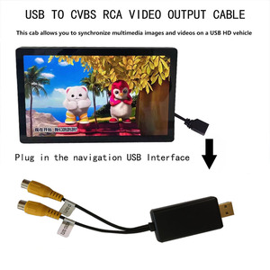 Salida VBS a VBS IDEO, dapter a Rable interface interfaz con entrada USB, salida de vídeo de 2 puertos a ar ADIO ccessories - Product Image 3