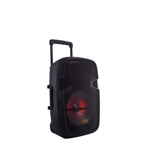 HT-151 15 Inch New Style Outdoor Portable BT Battery Trolley Speaker with USB/TF/LED Display/AUX <strong>Input</strong>/MIC Prio - Product Image 2