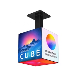 GC技术高分辨率发光二极管屏幕立方体侧面广告小发光二极管屏幕显示立方体4面和5视频墙照片HS 1年 - Product Image 3