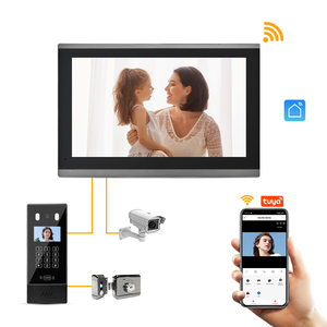 El mejor teléfono móvil Wifi Tuya, desbloqueo remoto, sistema de videoportero inteligente para apartamento, videoportero con pantalla táctil de 10 pulgadas - Product Image 1