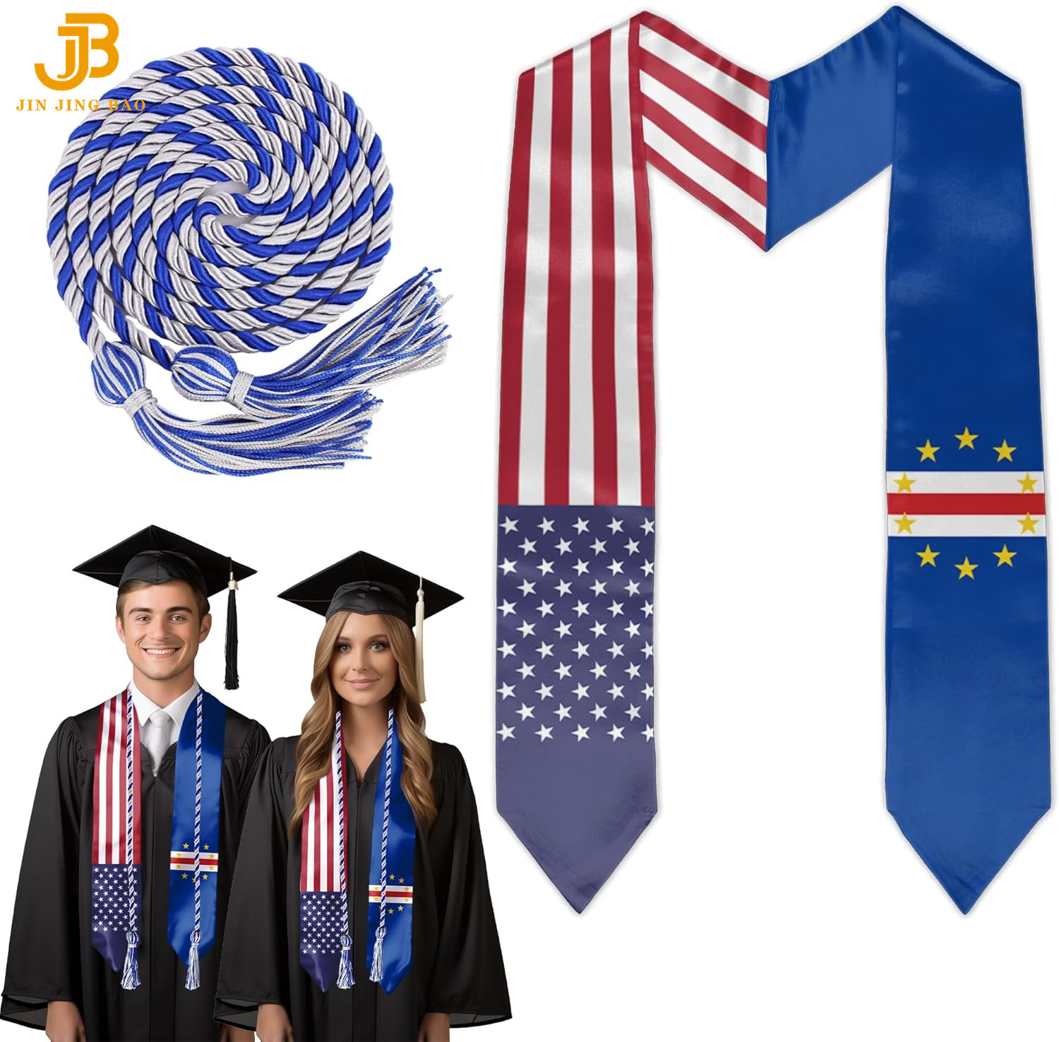 Estola de Cabo Verde de EE. UU. + Cordón de Honor