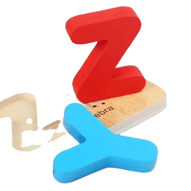 Elcas correspondência cognição número alfabetos madeira números 3d quebra-cabeça madeira crianças brinquedo