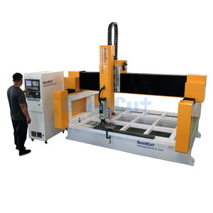 Cortador de espuma 3d CNC de 3 ejes y 4 ejes, máquina de producción de puerta, enrutador de madera de Mdf para modelado de poliestireno eps - Product Image 1
