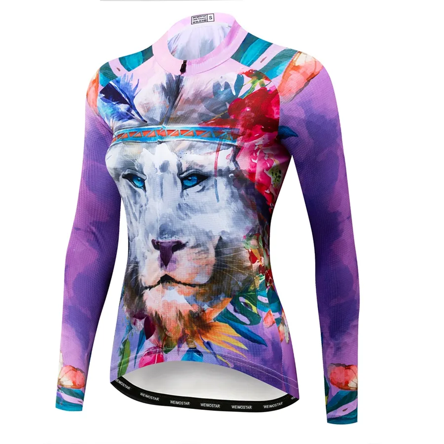 Custom ProチームLong Sleeve Cycling Jersey WomenのMountain Bicycle Cycling Clothing Ropa Ciclismo Racing Bike Clothes