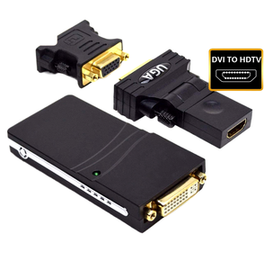 <strong>USB</strong> 2.0 UGA Multi-Display Video Adapter To DVI <strong>VGA</strong> External Graphics Card Extension Mirror Monitors Converter - Product Image 1