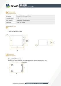 BWSENSING <strong>3</strong> <strong>Axis</strong> Accelerometer+<strong>3</strong> <strong>Axis</strong> Magnetometer+<strong>3</strong> <strong>Axis</strong> <strong>Gyro</strong> <strong>Sensor</strong> Digital Output RS232/485/CAN/TTL Optional Model BW-AH100 - Product Image 5
