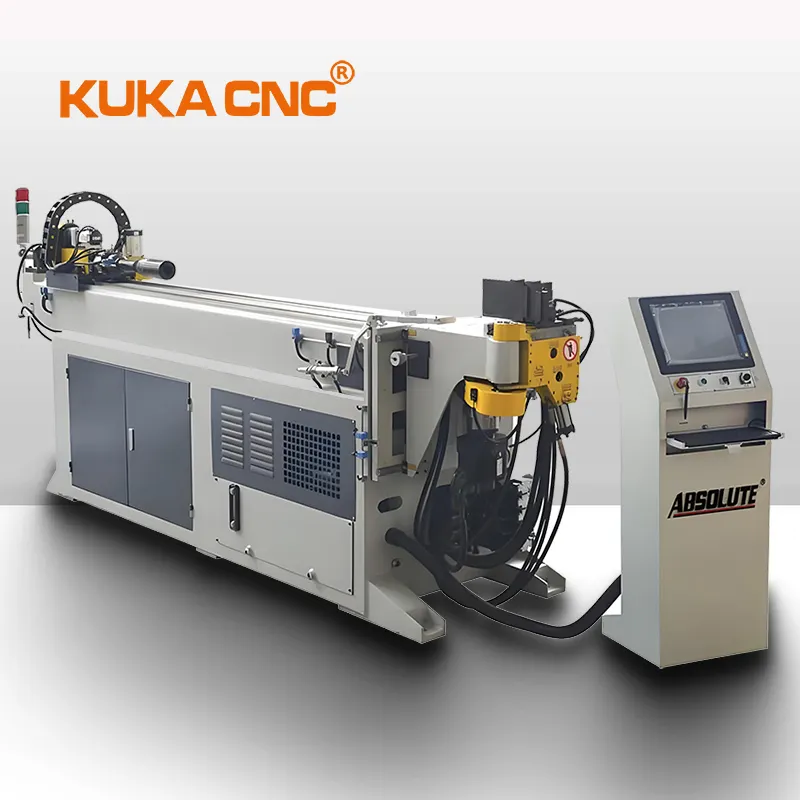 CNC mesin bending OK tabung persegi otomatis, mesin bending OK tabung persegi tampilan digital besi baja bulat tabung