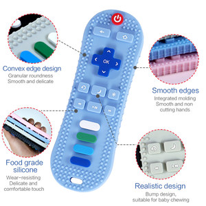 New bé Silicone teethers mềm đồ chơi điều khiển từ xa <span class=keywords><strong>Teether</strong></span> cho trẻ sơ sinh - Product Image 2